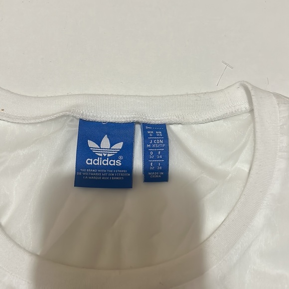 ADIDAS BLUE AND WHITE WOMEN TOP IN SIZE EXTRA SMALL - Picture 5 of 6